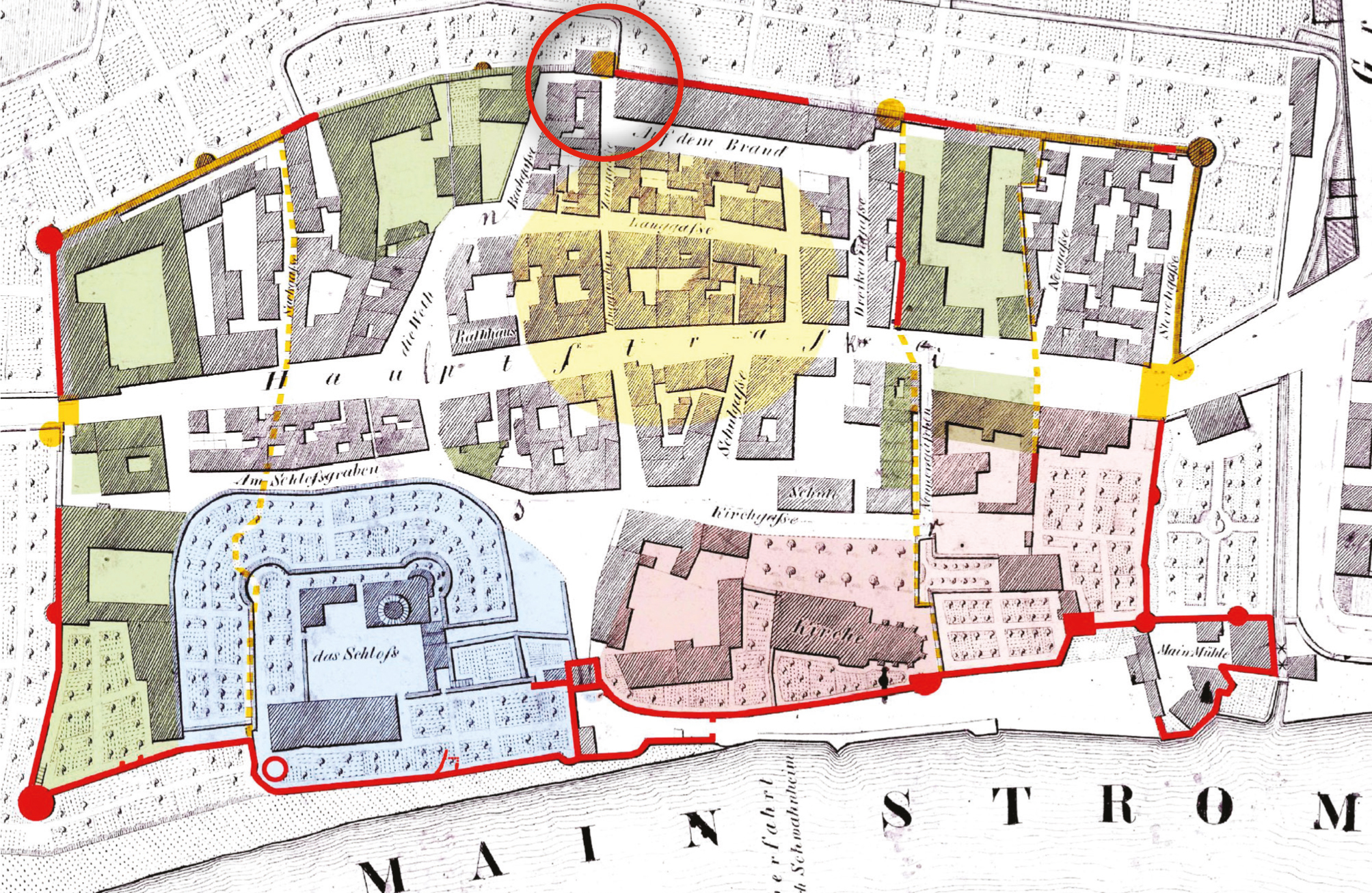 Historical plan of Höchst. © Wolfgang Metternich